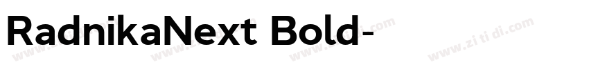 RadnikaNext Bold字体转换